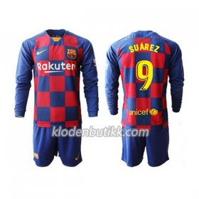 FC Barcelona Suarez 9 Barn Hjemmedraktsett 2019-2020 Langermet (+ Korte bukser)